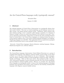 Languages of Flores