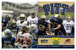 University of Pittsburgh Vs. Oregon State