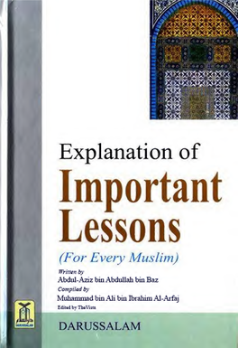 Explanation of Important Lessons (For Every Muslim)