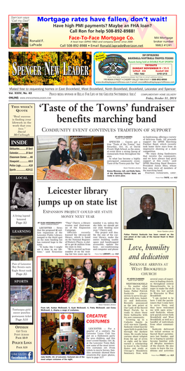 'Taste of the Towns' Fundraiser Benefits Marching Band