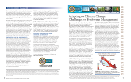 Adapting to Climate Change: Series of Impacts