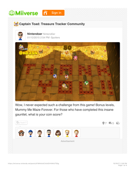 Miiverse.Nintendo.Net/Posts/Aymhaaacaaadvhintut5sg 10/19/17, 2�38 PM Page 1 of 4 Share This Post