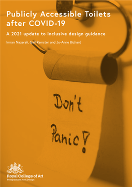 Publicly Accessible Toilets After COVID-19 a 2021 Update to Inclusive Design Guidance