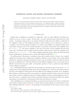 Arxiv:1908.06506V2 [Math.CO] 14 Aug 2020