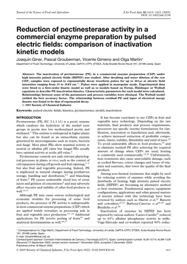 Reduction of Pectinesterase Activity in a Commercial Enzyme Preparation