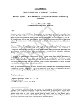Violence Against LGBTI Individuals: Extrajudicial, Summary Or Arbitrary Executions
