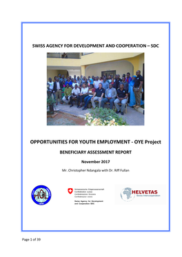 BA Report OYE SDC Project Final November 2017[1[
