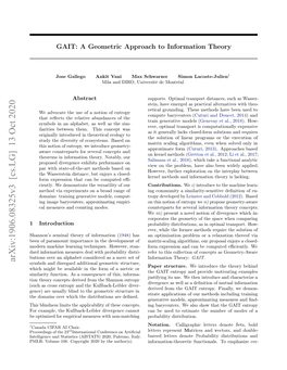 GAIT: a Geometric Approach to Information Theory