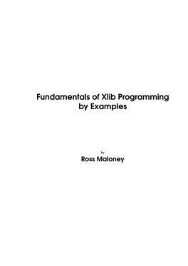 Fundamentals of Xlib Programming by Examples