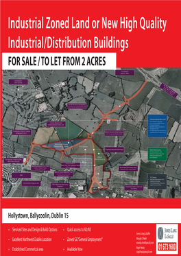 Industrial Zoned Land Or New High Quality Industrial/Distribution Buildings for SALE / to LET from 2 ACRES