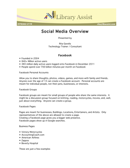 Social Media Overview