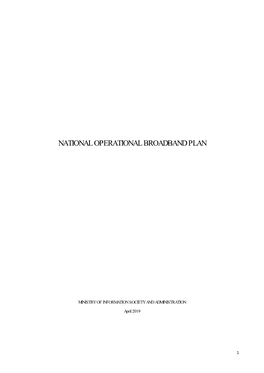 National Operational Broadband Plan