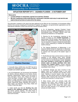 Uganda Floods – 2 October 2007