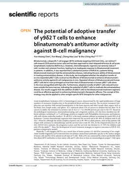 The Potential of Adoptive Transfer of Γ9δ2 T Cells to Enhance