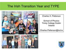 The Irish Transition Year and TYPE