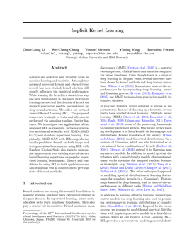 Implicit Kernel Learning