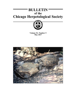 BULLETIN Chicago Herpetological Society