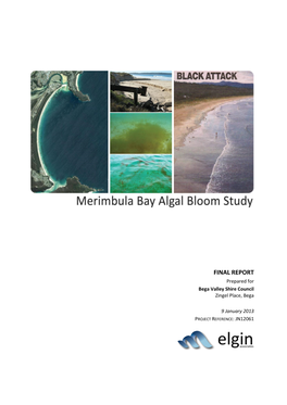 Merimbula Bay Algal Bloom Study