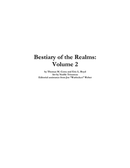 Bestiary of the Realms: Volume 2