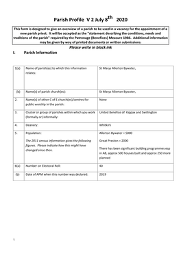 Allerton Bywater Parish Profile