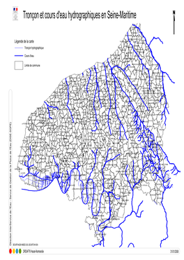 Tronçon Et Cours D'eau Hydrographiques En Seine-Maritime