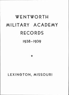 Wentworth Military Academy Records