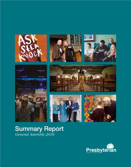 Summary Report General Assembly 2018 Contents