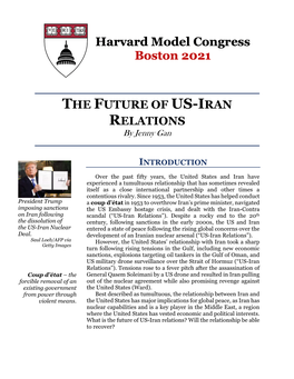 THE FUTURE of US-IRAN RELATIONS by Jenny Gan