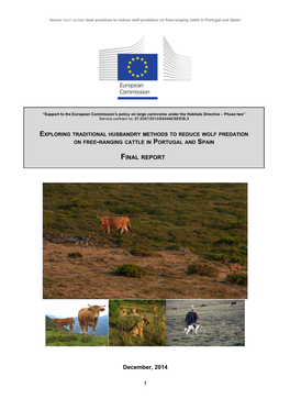 Exploring Traditional Husbandry Methods to Reduce Wolf Predation on Free-Ranging Cattle in Portugal and Spain