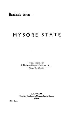 Mysore State
