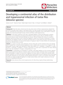 Developing a Continental Atlas of the Distribution and Trypanosomal