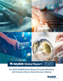 The 2020 NAMM Global Report Provides Members with Industry Data to Guide Decision Making