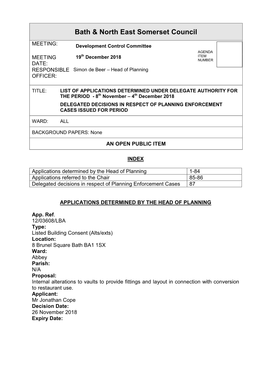 Bath & North East Somerset Council