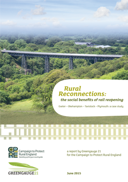 Rural Reconnections: the Social Benefits of Rail Reopening