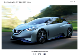Sustainability Report 2016 Nissan Motor Corporation Sustainability Report 2016 01