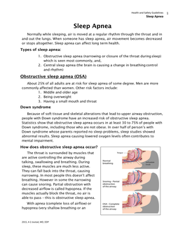 Sleep Apnea Sleep Apnea