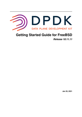 Getting Started Guide for Freebsd Release 18.11.11