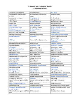 Orthopedic-Conditions-Treated.Pdf