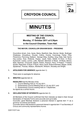 18 September 2006 Council Minutes