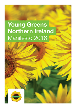 Young Greens Northern Ireland Manifesto 2016