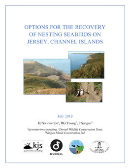 Seabird Recovery on Jersey, Channel Islands