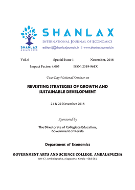 Revisiting Strategies of Growth and Sustainable Development