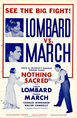Nothing Sacred (United Artists Pressbook, 1937)