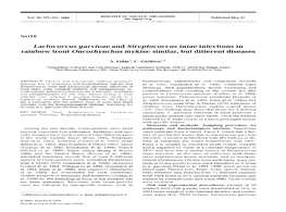 Lactococcus Garvieae and Streptococcus Iniae Infections in Rainbow Trout Oncorhynchus Mykiss: Similar, but Different Diseases