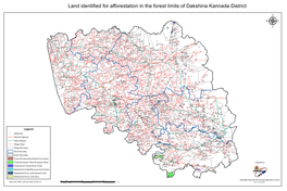 Land Identified for Afforestation in the Forest Limits of Dakshina Kannada District