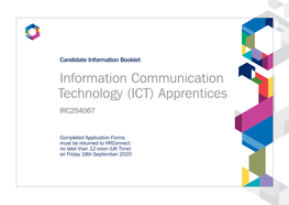 Information Communication Technology (ICT) Apprentices IRC254067