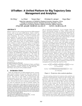 A Unified Platform for Big Trajectory Data Management and Analytics