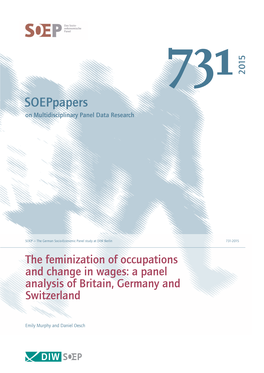 The Feminization of Occupations and Change in Wages: a Panel Analysis of Britain, Germany and Switzerland