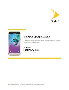 Samsung Galaxy J3 (2016) User Guide