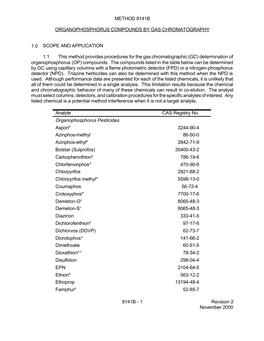 Method 8141B